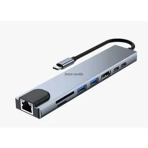 USB hub концентратор 8в1 Type C